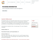 Tablet Screenshot of bau-und-ausbautage.de